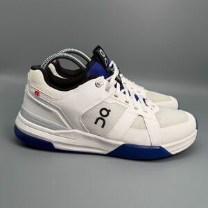 On The Roger Clubhouse Pro Women's 8.5 White Blue Low Top Athletic Sneakers